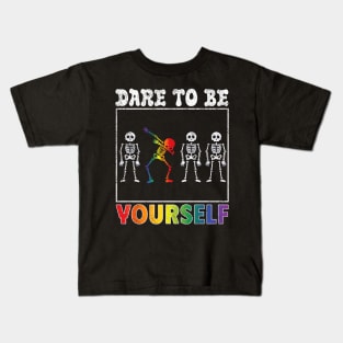 LGBT Dare To Be Yourself Gay Pride Kids T-Shirt